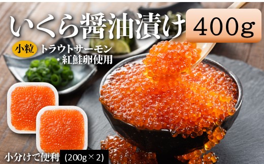 A1594.いくら醤油漬（サーモントラウト・紅鮭）400g（200g×2パック）