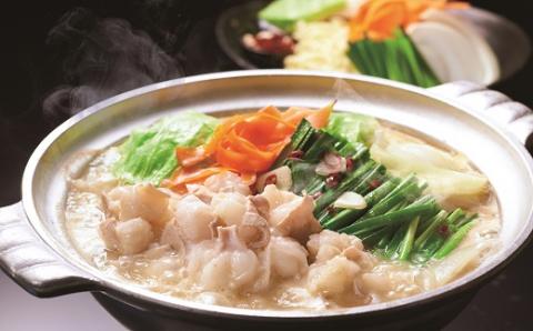 B294.日本料理てら岡《国産牛》博多もつ鍋（醤油味）２～３人前