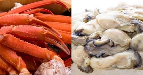 B296.牡蠣（１．５キロ）・カニ（５００g）セット