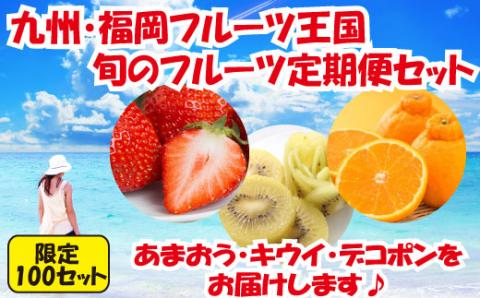 CE013.【人気】九州・福岡フルーツ王国.旬のフルーツ定期便Hセット