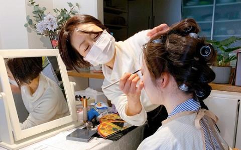 EG005.着物の着付けとヘアメイク（1名様分）