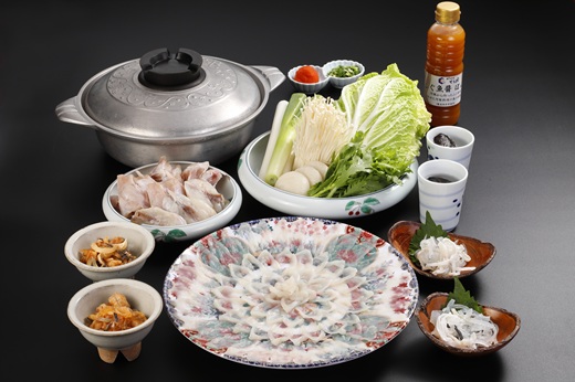 H055.日本料理てら岡・虎ふぐ至福コース（2～3人前）