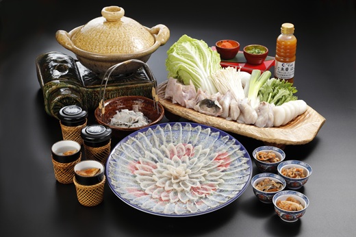 JB051.日本料理てら岡・虎ふぐ「風雅」コース（4～5人前）