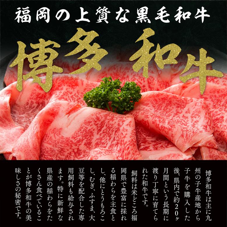 【A4～A5】博多和牛サーロインしゃぶしゃぶすき焼き用 300g　AO046