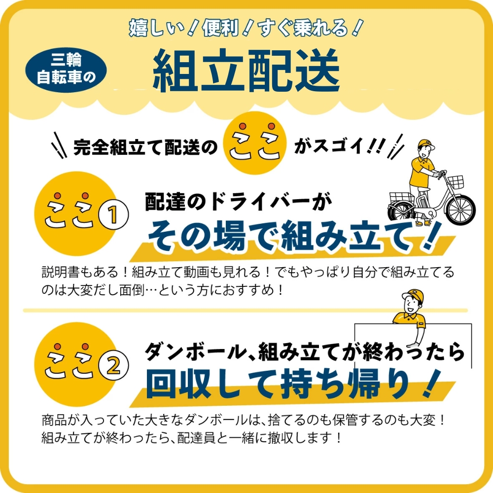 イーパートン ロータイプ 電動アシスト 三輪自転車 BEPN18-WH（組立配送）｜三輪車 大人用 18インチ 3輪 高齢者 シニア カゴ付き 低床サドル ミムゴ CC004