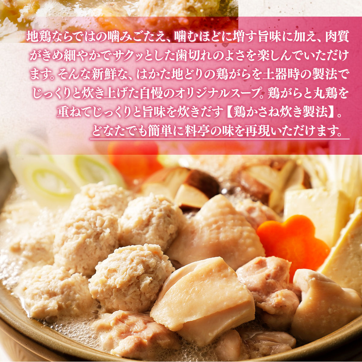 福岡限定!はかた地どり美人水炊き5種セット　2～3人前　AO045