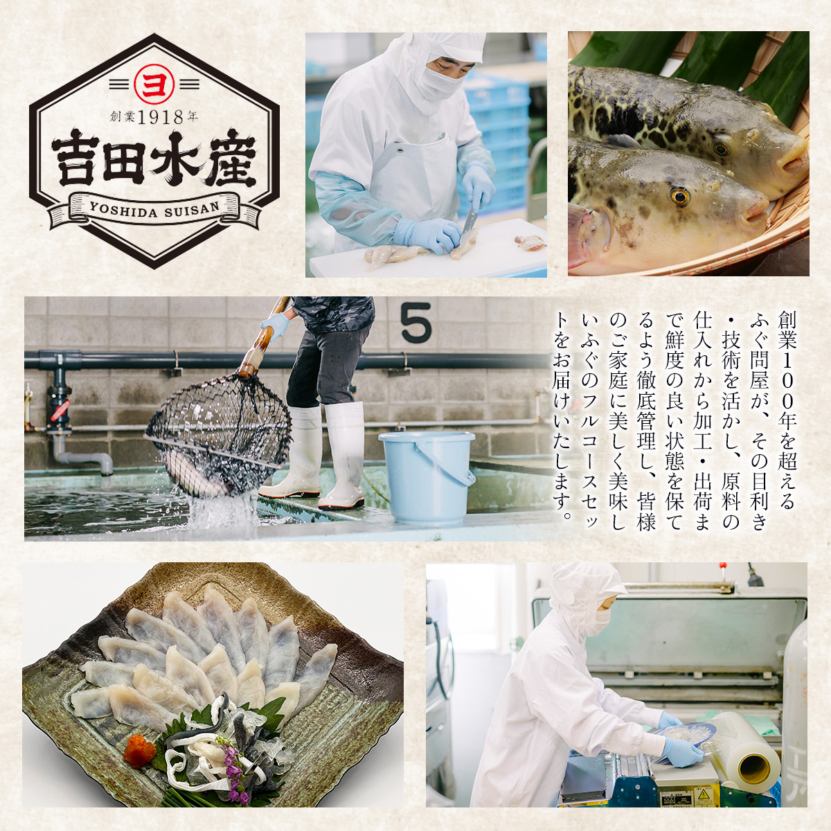 ふぐフルコースセット（4～5人前）【刺身：まふぐ】 AE011