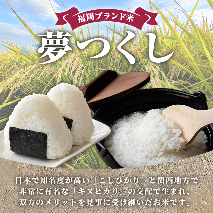 ≪令和7年産≫【白米】【食味鑑定士厳選】福岡県産 夢つくし(計5kg) 白米 米 お米 おこめ ごはん ゆめつくし ご飯 常温 福岡県産 ブランド米 常温 常温保存 【ファインリョーコク】as34-006