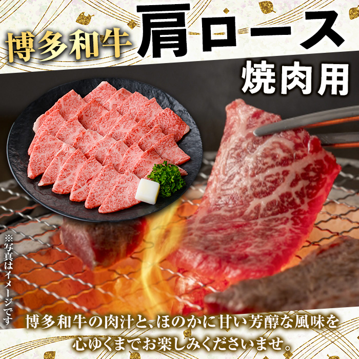 博多和牛肩ロース焼肉用・博多和牛生ハンバーグ詰め合わせ(2種・総量1.1kg) 牛肉 ブランド牛 和牛 焼肉 焼き肉 バーベキュー BBQ おかず 惣菜 お弁当 個装 小分け 個包装 冷凍【JA全農ミートフーズ】as39-002
