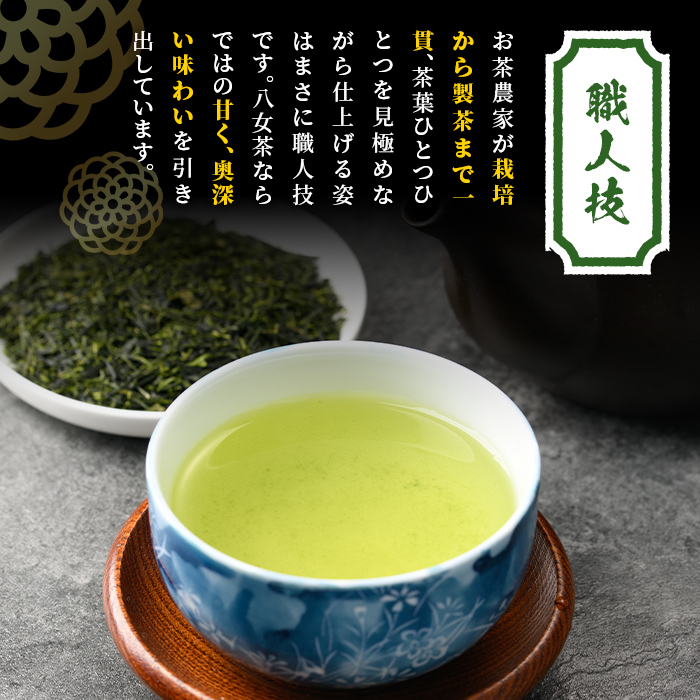 ＜2025年産＞星野村の八女茶 飲みくらべ2本セット(各80g・計160g) お茶 緑茶 煎茶 常温【朝ごはん本舗】as05-010