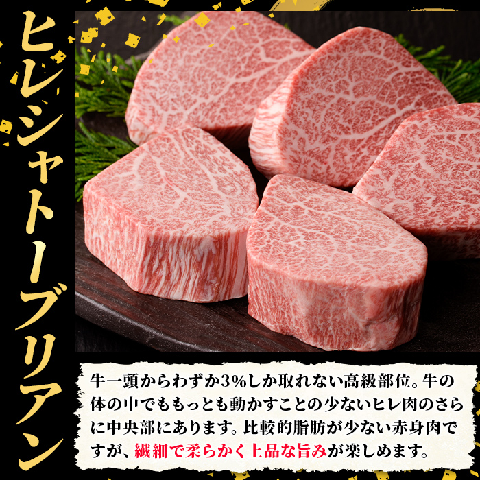 A5等級 博多和牛ヒレシャトーブリアン (200g×5枚) 牛肉 国産 和牛 博多和牛 ヒレ シャトーブリアン ステーキ 黒毛和牛 コンシェルジュ ステーキソース ダイヤモンドカット 冷凍 厚切り【久田精肉店】as23-001