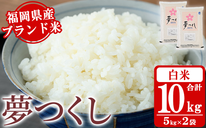 《白米》福岡県産ブランド米「夢つくし」(10kg・5kg×2袋) 白米 米 お米 おこめ ごはん ゆめつくし ご飯 常温 福岡県産 ブランド米 常温 常温保存 おにぎり おむすび お弁当 ライス【朝ごはん本舗】as05-046