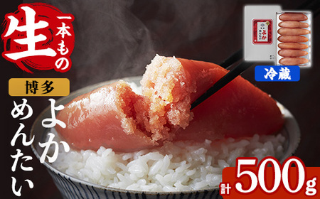 ≪無冷凍≫辛子明太子 博多よかめんたい 生 1本もの(計500g) めんたいこ からしめんたいこ 真子 海鮮 おかず 冷蔵 贈答用 贈り物 ギフト【富八商店】as41-014