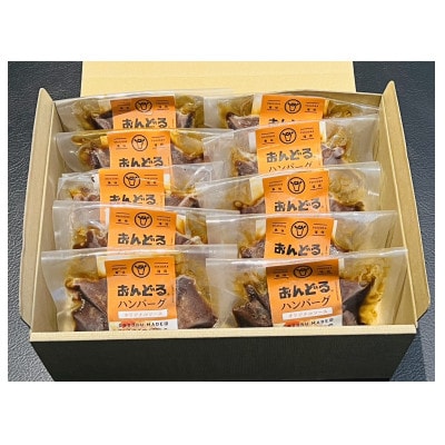 おんどるハンバーグ(オリジナルソース)10個【配送不可地域：離島】