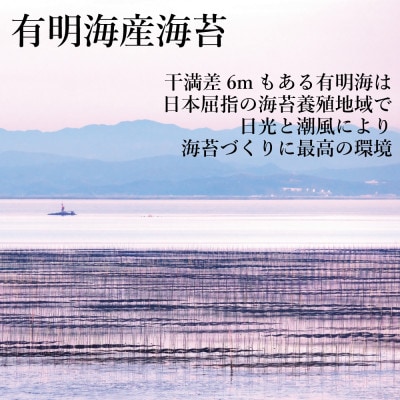 福岡県産有明海苔初摘み限定 味付海苔24P(水巻町)