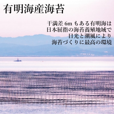 福岡県産有明海苔新海苔　極厚焼海苔10袋セット(水巻町)