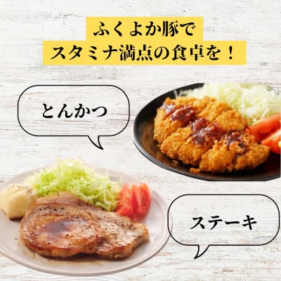 ふくよか豚とんかつ・ステーキ3種セット600g(ロース・カタロース・ヒレ各200g)【配送不可地域：離島】