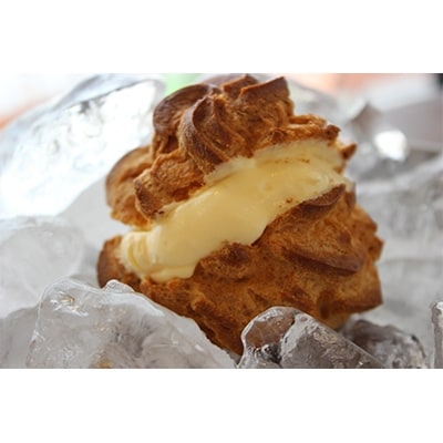 岡垣シュー(シューアイス)　8個入り×1箱【配送不可地域：離島・北海道・沖縄県・東北・関東・信越、北陸・東海・近畿・中国・四国】