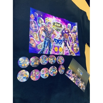 岡垣町×北斗の拳 LEGENDS ReVIVEコラボ 3点セット(Tシャツ:Lサイズ)