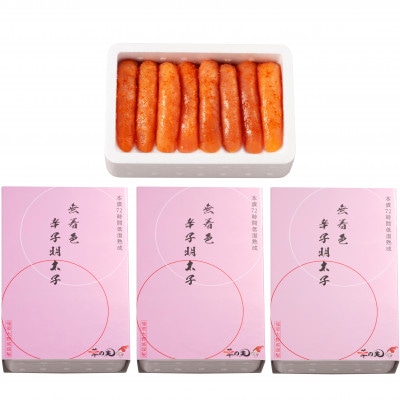 無着色辛子明太子[無着色・太腹切れ子]450g×3箱(岡垣町)【配送不可地域：離島】