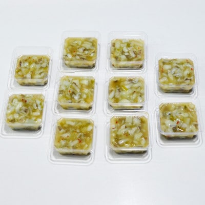 【毎月定期便】たこわさび10食セット　わさび好きな大人の珍味(岡垣町)全4回【配送不可地域：離島】