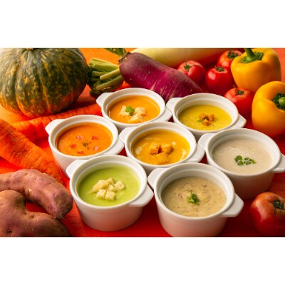 ぶどうの樹　地元の農家さんの野菜をメインに使ったシェフ特製スープ6食セット【配送不可地域：離島】