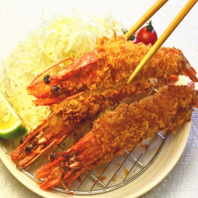 【簡単ごはん】お惣菜洋食セット(大きな有頭エビフライ・特製ソース付ハンバーグ)(岡垣町)【配送不可地域：離島】