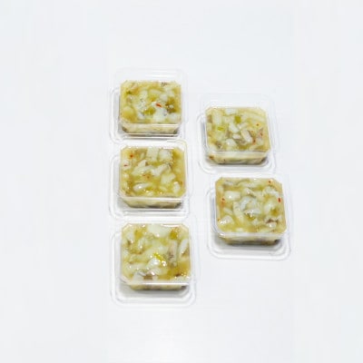 たこわさび(5食セット)わさび好きな大人の珍味(岡垣町)【配送不可地域：離島】