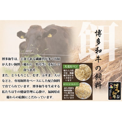 博多和牛 ロースサイコロステーキ用 400g(岡垣町)【配送不可地域：離島】