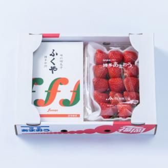 【11月下旬より順次発送】福岡産あまおう＆明太子約(大)(岡垣町)【配送不可地域：離島】