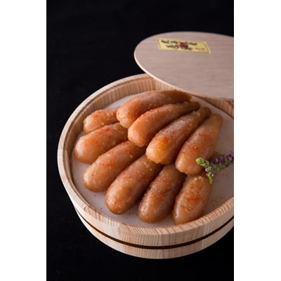 「食品添加物不使用」極み無着色明太子　檜樽入り(600g)【岡垣町】【配送不可地域：離島】