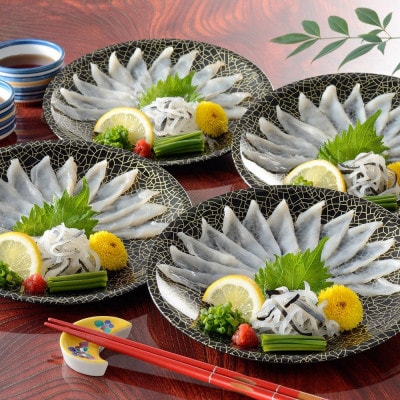 本場九州の味 とらふぐ刺身8皿セット(岡垣町)【配送不可地域：離島】