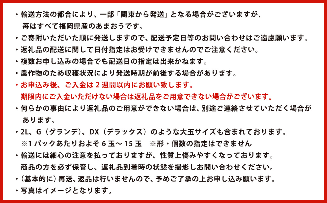 数量限定 福岡県産 あまおう 270g×4パック【2026年2月上旬～4月上旬発送予定】