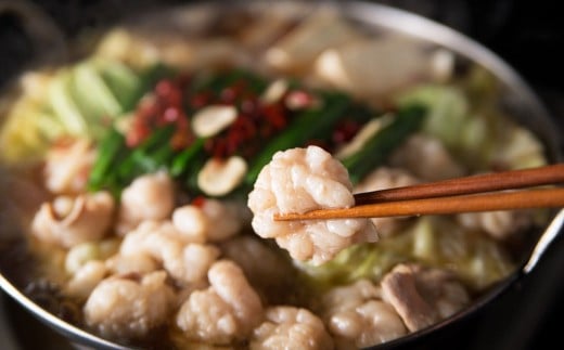 【3ヶ月定期便】 博多もつ鍋 醤油味 3人前 国産牛モツ ちゃんぽん麺 ホルモン