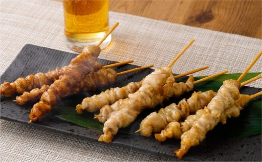 とり皮ぐる巻き3種セット （たまり・塩・スモーク） 各30本セット 計90本 鶏皮 焼き鳥 食べ比べ セット 冷凍 やきとり おつまみ 冷凍 福岡県 遠賀町