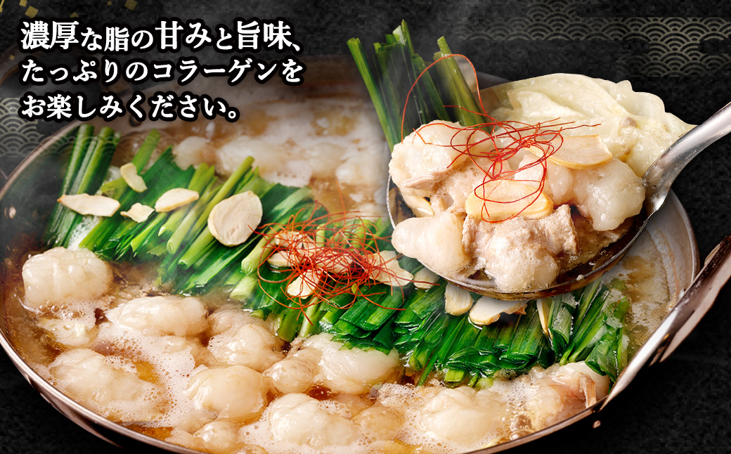 国産もつ鍋 8人前 冷凍ちゃんぽん・濃縮スープ付き（醤油味）