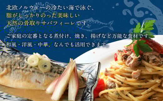 骨取り 天然 塩さばフィレ 5切×2パック 計1.4kg（真空パック入り）