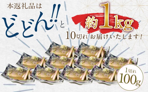 【選べる配送月】骨取り 天然トロさばフィレの味噌煮 10切れ (個包装・真空パック入り)