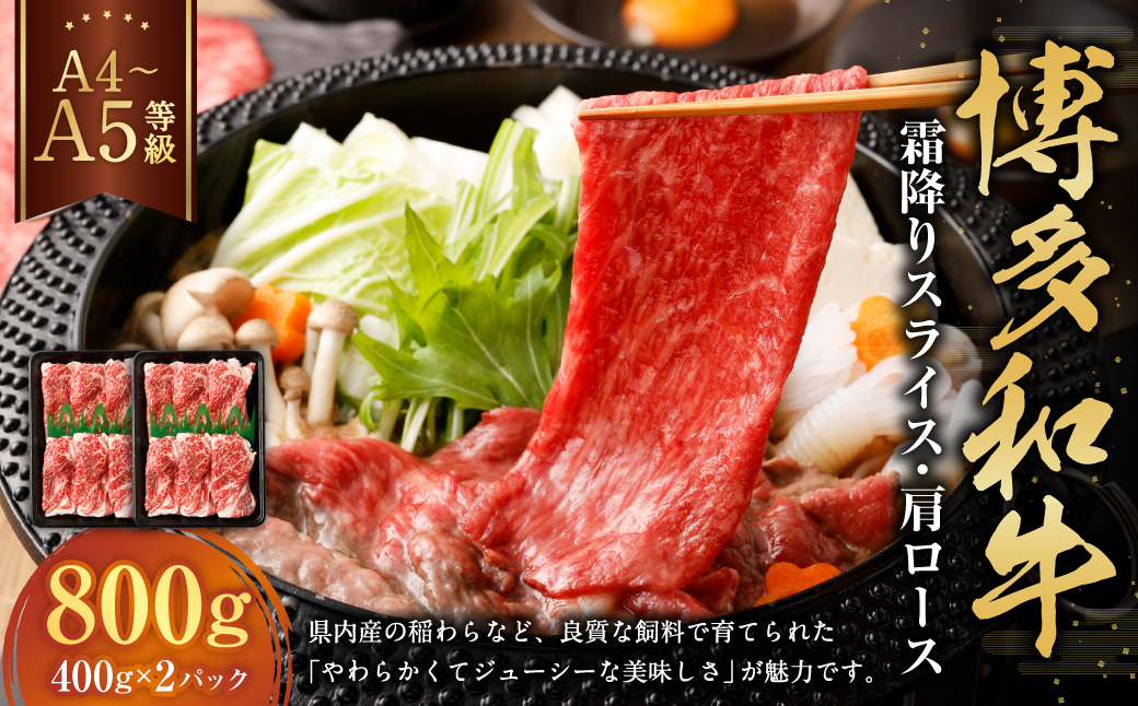 【A4・A5】博多和牛霜降りスライス 肩ロース