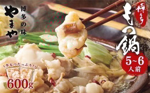 もつ鍋セット 牛もつたっぷり600g！ 大容量 5～6人前 もつ鍋セット（あごだし醤油味） ちゃんぽん麺付