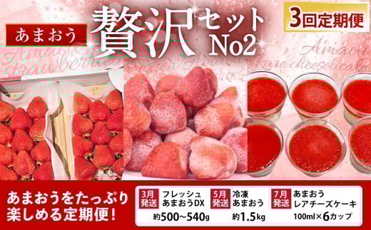 【予約受付・3回定期便】あまおう贅沢セット