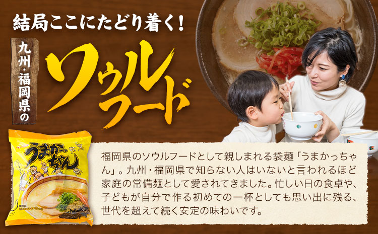 袋麺 豚骨ラーメン うまかっちゃん 5袋×6セット 計30袋 からし高菜風味  地域商社ふるさぽ《90日以内に出荷予定(土日祝除く)》福岡県 鞍手郡 小竹町 ラーメン とんこつ 豚骨スープ 豚骨ラーメン インスタント---skt_fsumk_90d_26_13500_30p_kt---