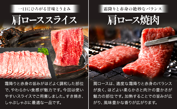 博多和牛 贅沢 ロース セット 2.3kg 地域商社ふるさぽ《90日以内に出荷予定(土日祝除く)》福岡県 小竹町 博多和牛 牛肉 肩ロース サーロイン リブロース スライス---skt_ffshwzr_90d_26_83500_s---