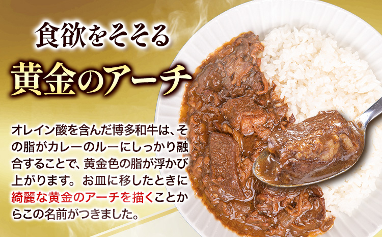 博多和牛の黄金カレー 200g×5食 《30日以内に出荷予定(土日祝除く)》九州産 牛 カレー 博多和牛 冷凍 鞍手郡 小竹町---sc_fsruhkri_30d_r7_13500_5i---