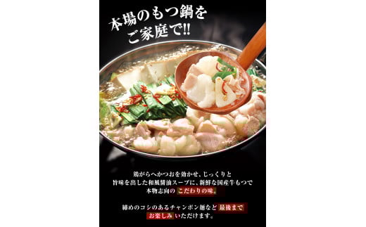 まるいち博多牛もつ鍋 4人前 《30日以内に出荷予定(土日祝除く)》 福岡県 九州丸一食品株式会社 もつ鍋 ギフト対応 贈答---sc_fkmshcm_30d_r7_12500_4p---
