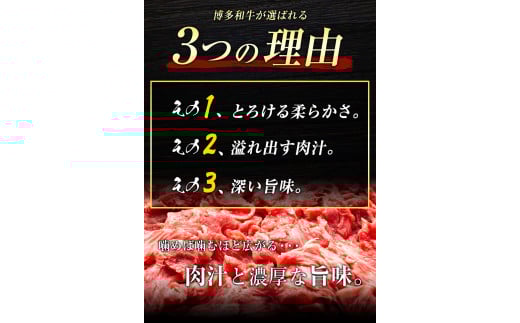 博多和牛切り落とし 1000g (500ｇ×2パック)《30日以内に出荷予定(土日祝除く)》 博多和牛 牛肉 A4ランク---sc_fmphwgkiri_30d_r7_15000_1kg---