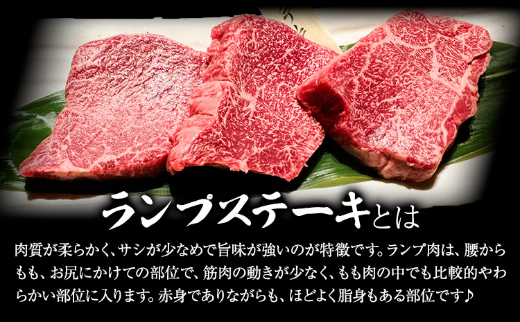 博多和牛 ランプステーキ 合計 300g ~ 360g 3枚 株式会社寛大グループ《30日以内に出荷予定(土日祝除く)》ランプ ステーキ ステーキ肉 和牛 牛肉 牛---sc_fkndirs_30d_r7_21500_3i---