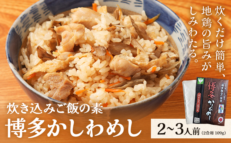 炊き込みご飯の素 博多かしわめし 2-3人前 株式会社JSE《30日以内に出荷予定(土日祝除く)》福岡県 鞍手郡 小竹町混ぜ込みご飯 炊き込みご飯 簡単 鶏飯 送料無料---isc_jseakrmn_30d_25_4500_23m---