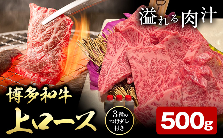 博多和牛 ロース 上 500g 株式会社寛大グループ 《30日以内に出荷予定(土日祝除く)》 肉 福岡県 小竹町 にく---sc_fkndizr_30d_r7_18500_500g---