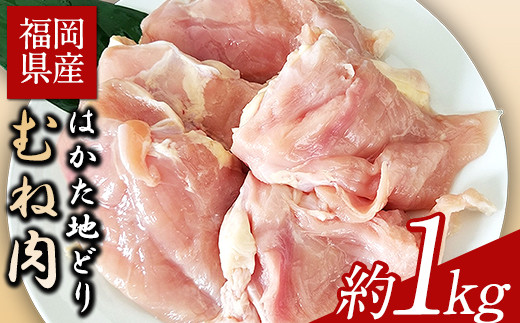 はかた地どり むね肉(約1kg)《30日以内に出荷予定(土日祝除く)》---sc_fhktbmune_30d_r7_10000_1000g---
